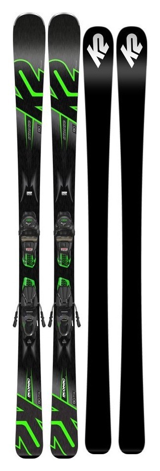 Ліжі гірські (комплект) K2 IKONIC 80+M3 11 TCX LIGHT QUIKCLIK 177см Grey/black/green (10C0007.242.1+10C1005.142.1), RCH_22136