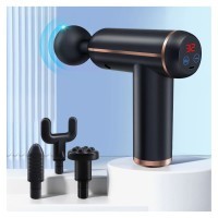 Масажний пістолет EasyFit Іmpact (портативний вібромасажер для тіла з 4 насадками)