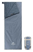 Спальник надлегкий Naturehike Ultralight LW180 NH21MSD09 правий, (15°C), p-p XL, сіро-синій