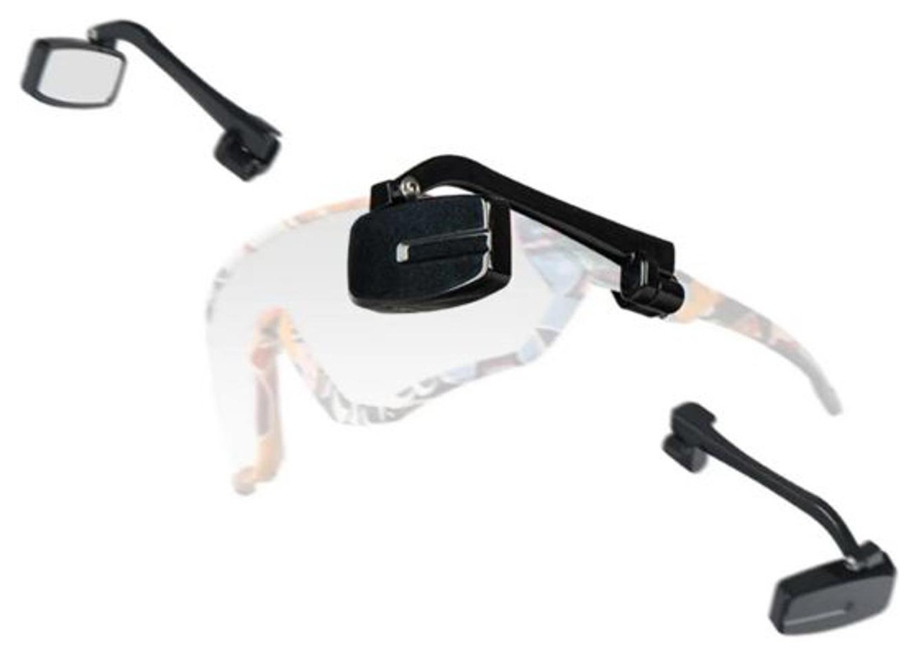 Дзеркало з кріпленням на окуляри Пластик VLT BC-BM125 чорний, MIR-015