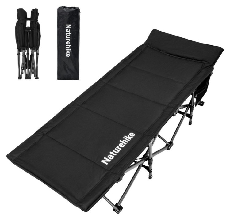 Кровать складная Naturehike CNK2300WS010, Полиэстер Oxford / железо, черный, FNR_6976507665209