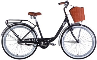 Велосипед ST 26" Dorozhnik LUX Velosteel рама-17" чорний зі сріблястим 2025