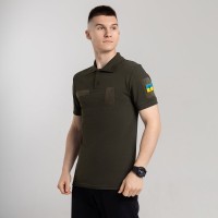 Легке тактичне літнє чоловіче хакі поло Pobedov Royal BATAL Військове