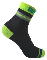 Шкарпетки водонепроникні Dexshell Pro visibility Cycling, р-р XL (47-49), з зеленою смугою