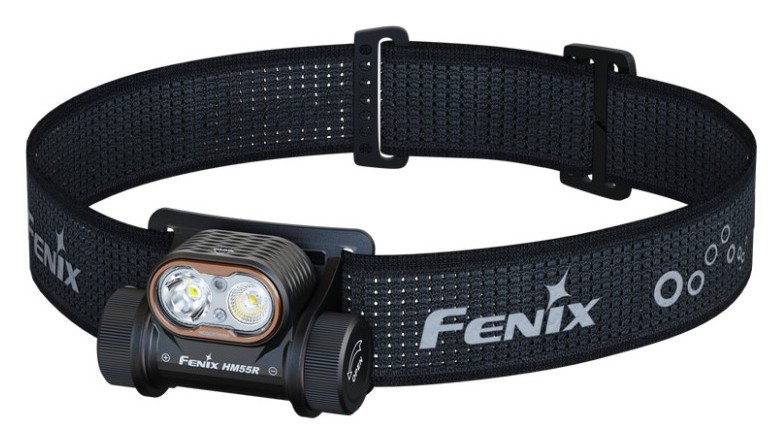 Фонарь налобный Fenix HM55R, черный, FNR_HM55Rblc