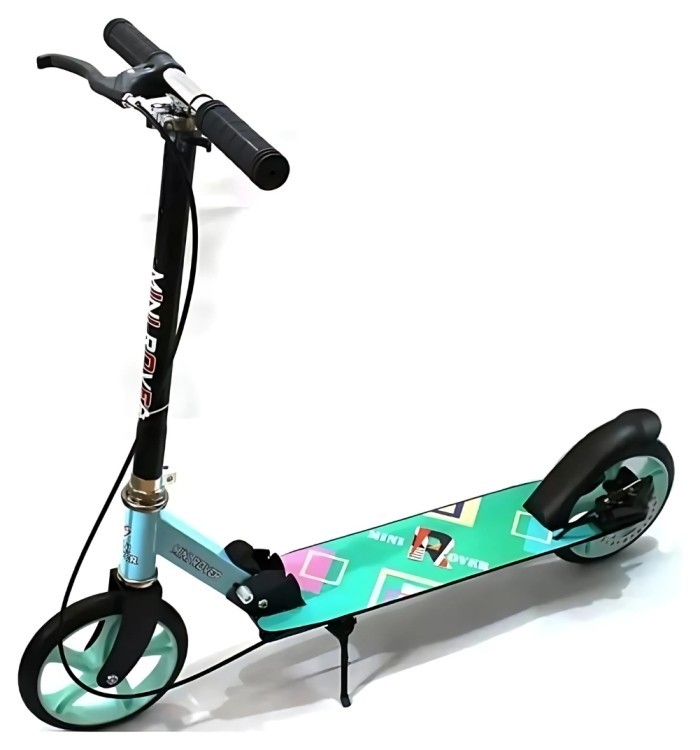 Самокат Bavar Sport з дисковим гальмом, бірюзовий., 6950621