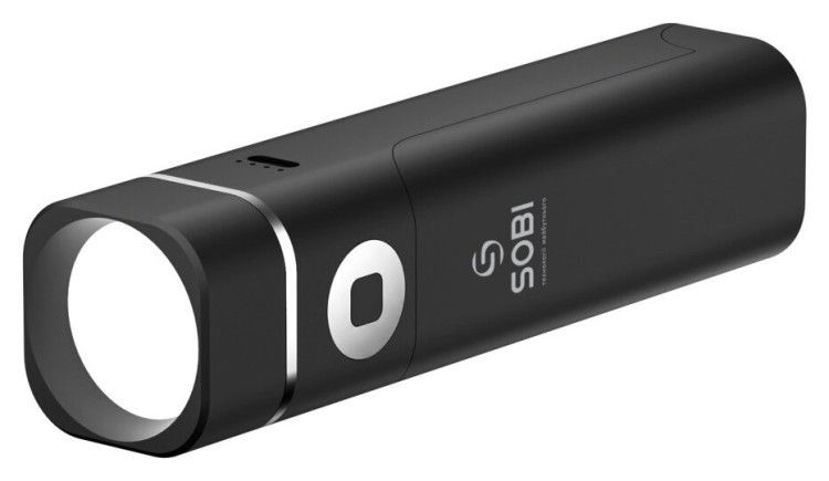 Power Bank Лампа Sobi D12 5000 mAh Black, D12_BK