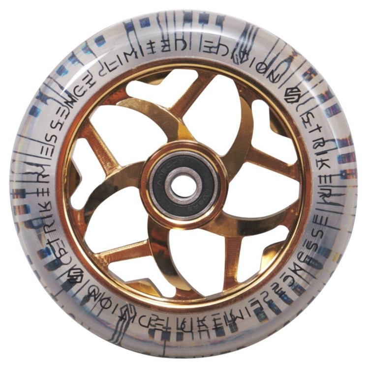 Колесо Striker Essence V3 Black Pro Scooter Wheel 110mm Gold Chrome, 7658881