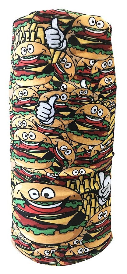 Бандана-бафф багатофункціональна Crow BURGERMAN One size Brown/multicolor (COMS17U3M), RCH_18154