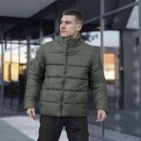 Чоловіча зимова куртка хакі Pobedov Bubble Gum