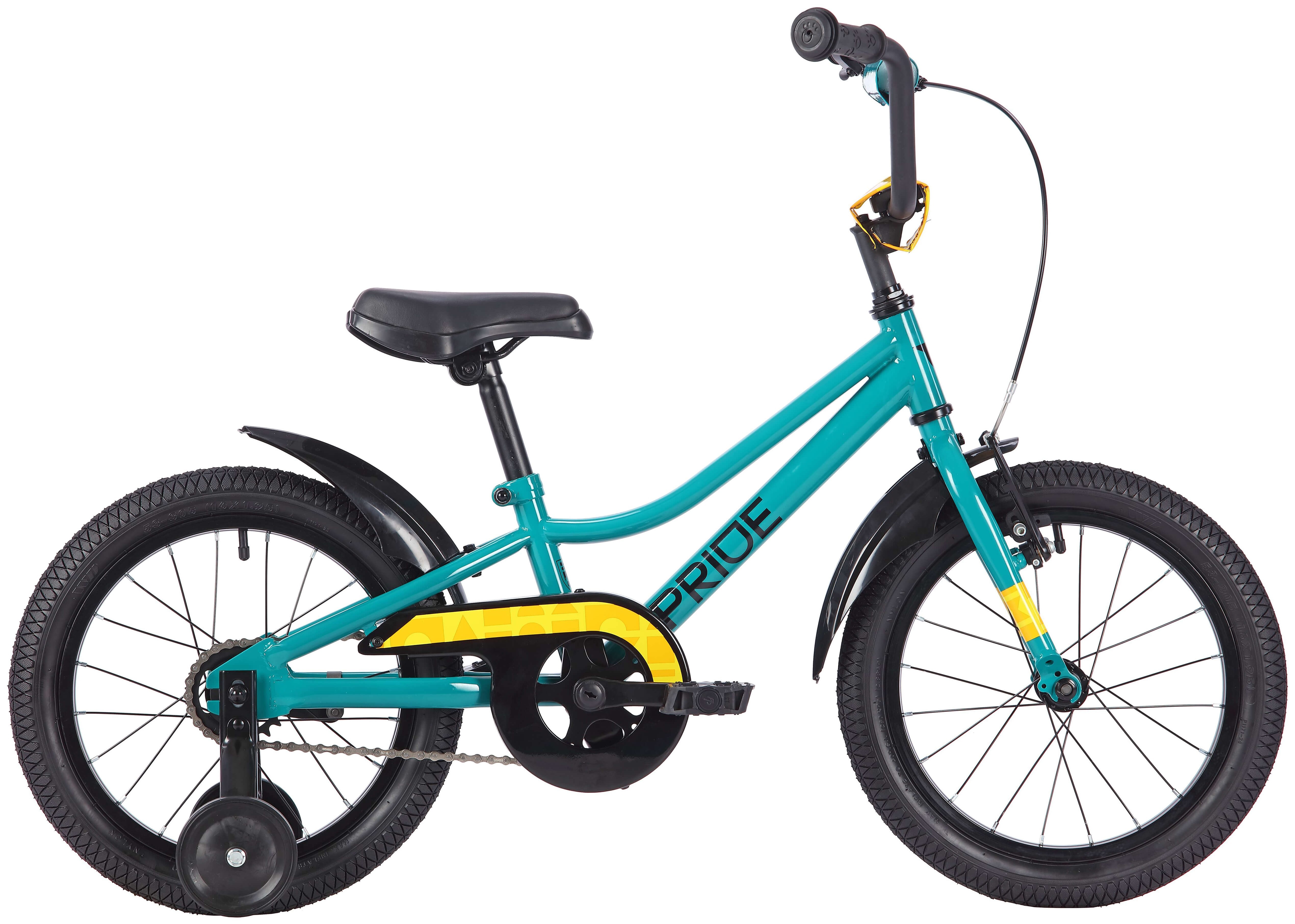 Велосипед 16" Pride FLASH 16 restock 2025 бирюзовый, SKD-96-36