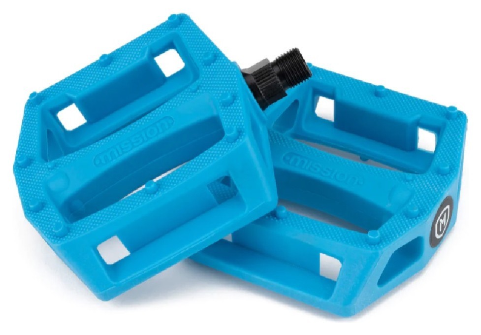 Педали Mission Impulse голубые, VELD_MN4500CYN