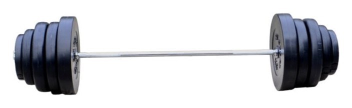 Штанга набірна 103 кг RN-Sport з ABS покриттям + рукавички, RNS_Bitum Rn103