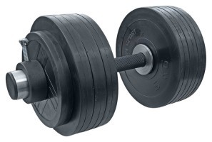 Гантелі гумові олімпійські RN-Sport на 41 кг.