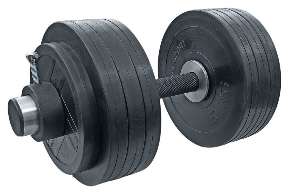 Гантелі гумові олімпійські RN-Sport на 41 кг., RNS_olimp_RNOD_41