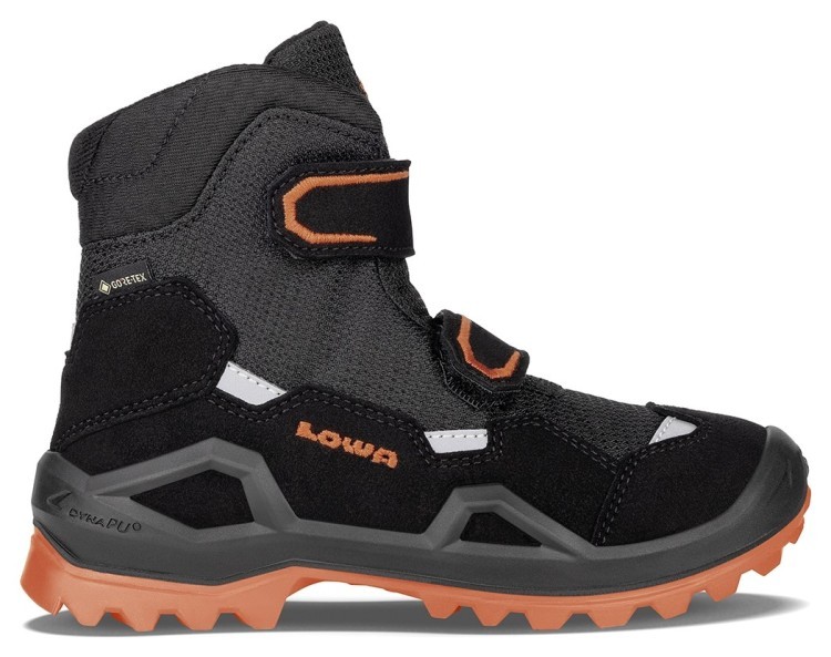 LOWA ботинки Milo Evo GTX MID Jr black-orange 35.0, 641542-0920-35.0
