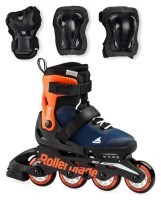 Ролики Rollerblade Combo 2024 midnight blue-warm orange