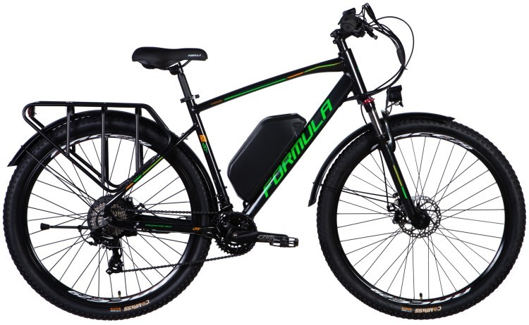 Велосипед з електроприводом 28" AL Formula eCURSOR MAN DD CS рама-20" 48B 17.5А*г 500Вт чорно-зелений YS 2498-1 2025, ELB-FR-28-022