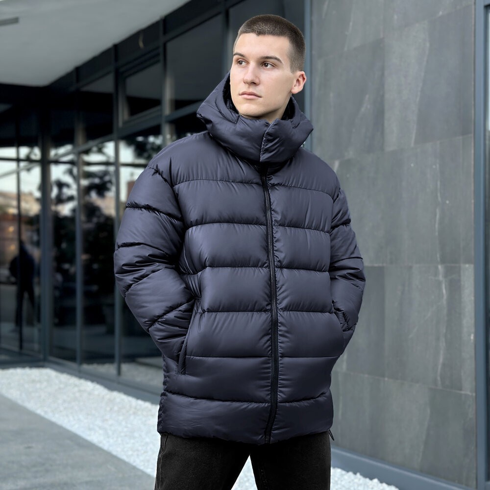 Чоловіча зимова куртка темно-синя Pobedov Snowfall, POB_00000006645