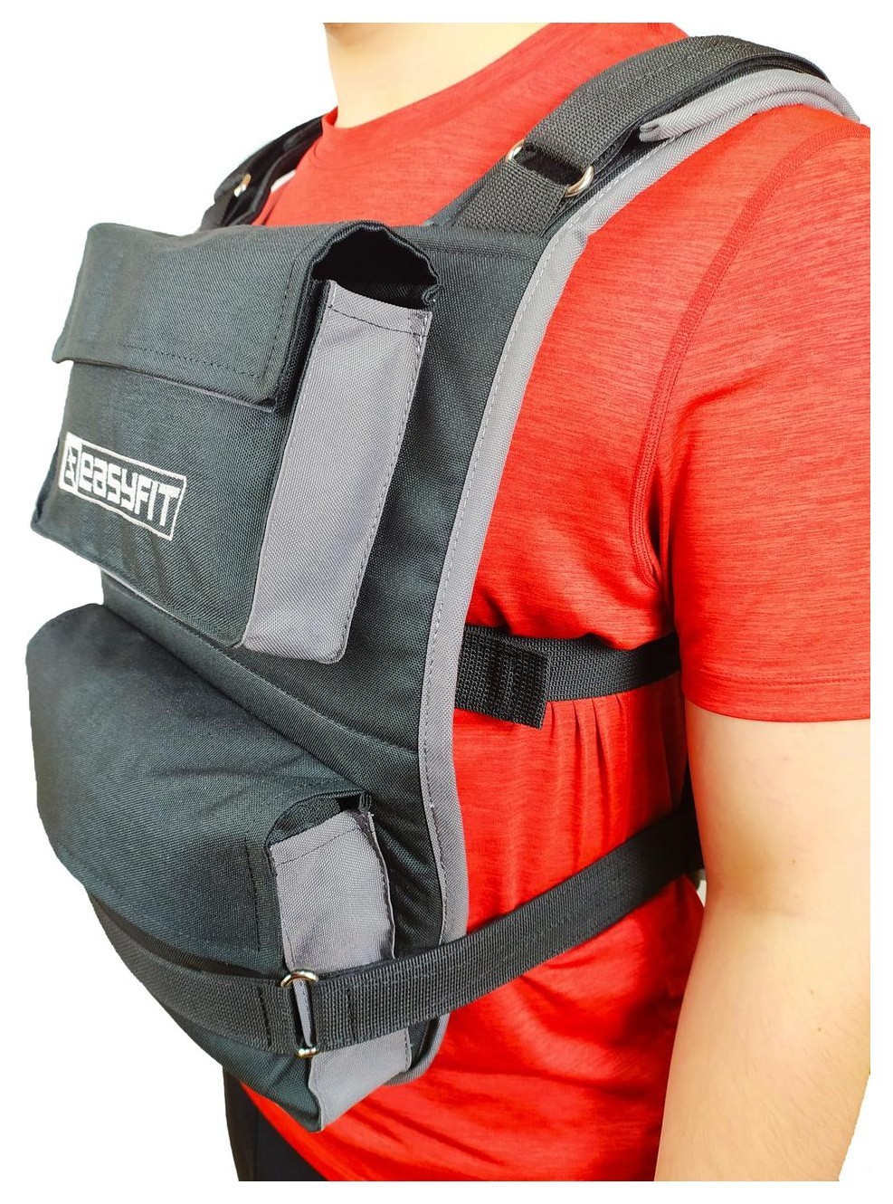 Жилет-утяжелитель EasyFit до 20 кг наборный с филлерами., EFIT_EF-WTV-200