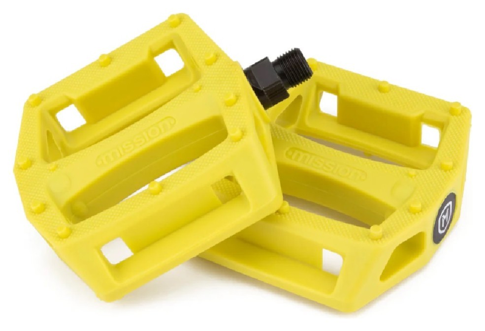 Педали Mission Impulse желтые, VELD_MN4500YEL