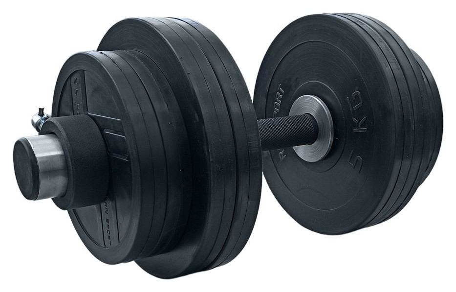 Гантелі гумові олімпійські RN-Sport на 36 кг, RNS_olimp_RNOD_36