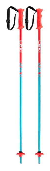 Палки для горных лыж для подростков Leki RIDER 70см Petrol/fluorescent red/pearl nightblue (64944141-WRH), RCH_16425