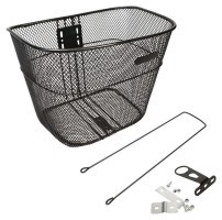 Кошик Сталь під болт і на рульову колонку 24-28" 335*250*245 мм зі стійкою 400L 25,4" CK-004B чорний