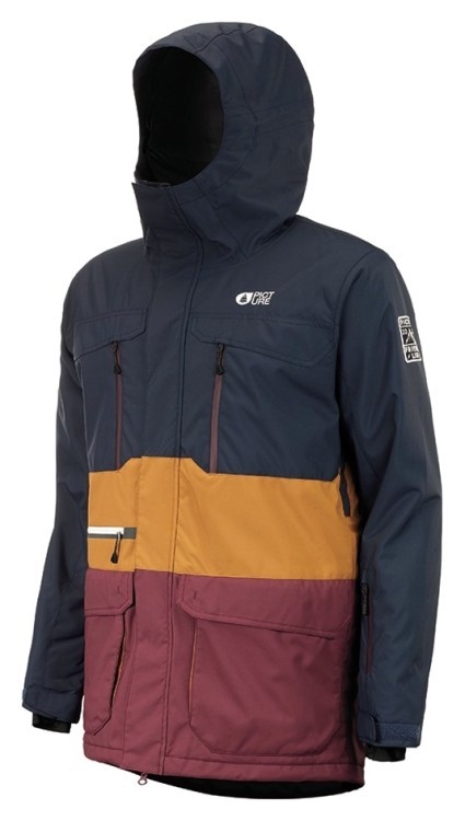 Picture Organic куртка Pure 2021 dark blue-camel L, MVT299A-S