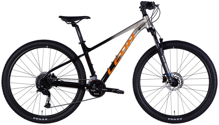 Велосипед AL 27,5" Leon XC 80 HDD рама-16" срiблястий з чорним 2025, OPS-LN-27,5-061