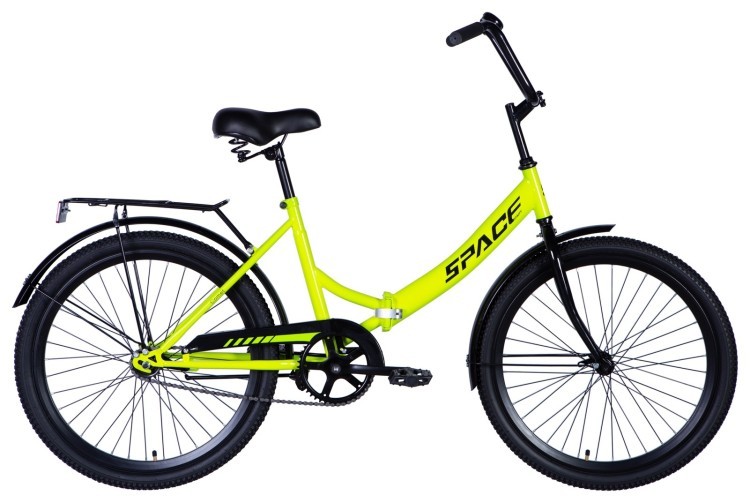 Велосипед ST 24" SPACE COMET BH рама-16" салатний 2024 крила, крило пер., крило зад., підніжка, дзвоник, OPS-SP-24-017