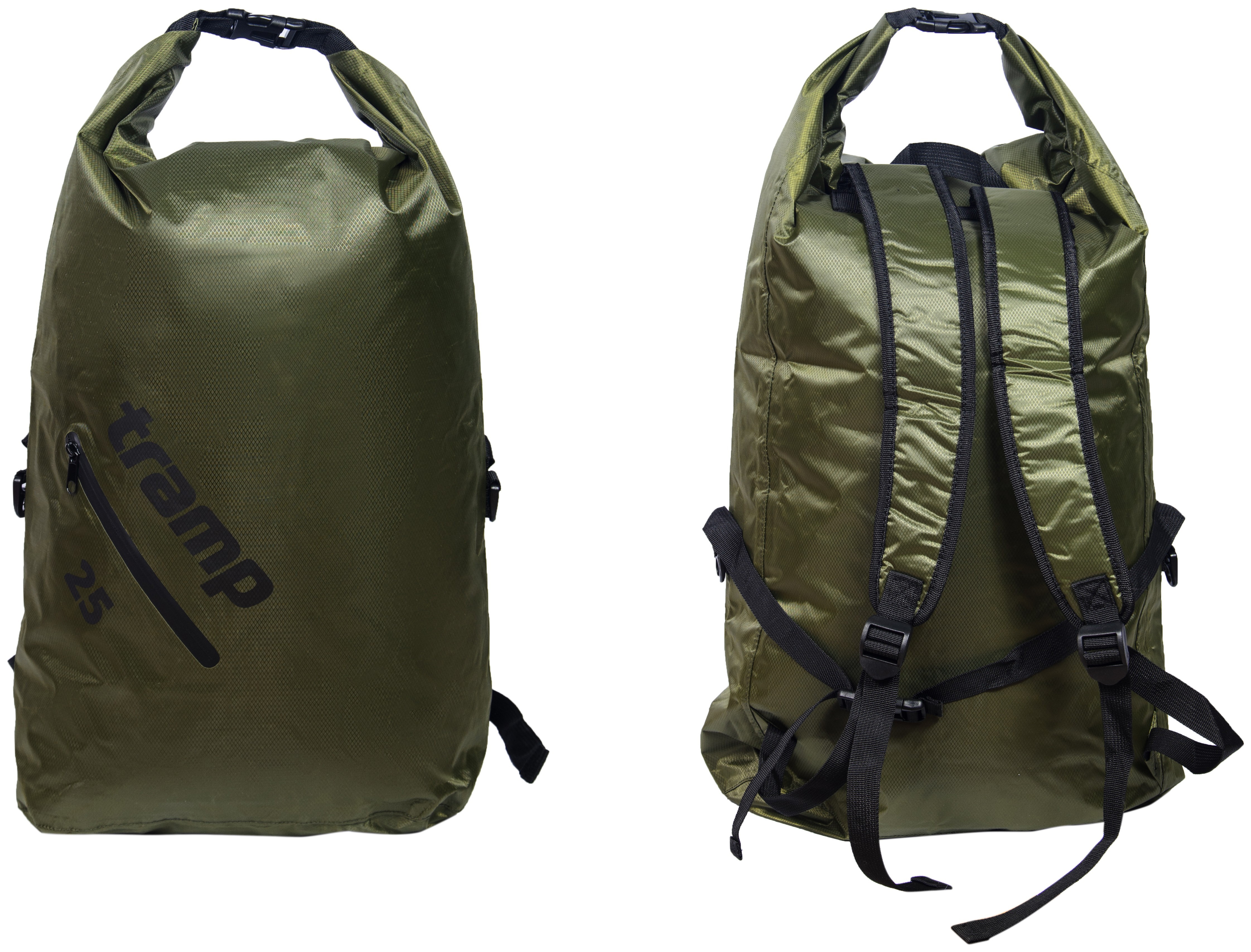 Герморюкзак TRAMP PVC Diamond Ripstop olive 40л UTRA-257, UTRA-257-olive