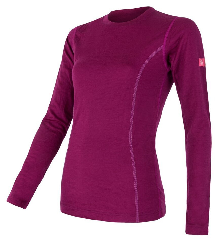 Термофутболка жіноча Sensor Merino Active LS lilla 12110027, SW11MA-lilla-S, SW11MA-lilla-S