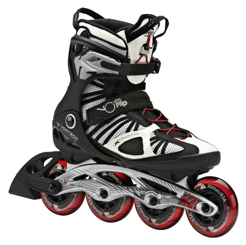 Роликові коньки для дорослих K2 VO2 90 PRO M 45 (11.5US) 295мм Black/white/red (3040008), RCH_22680