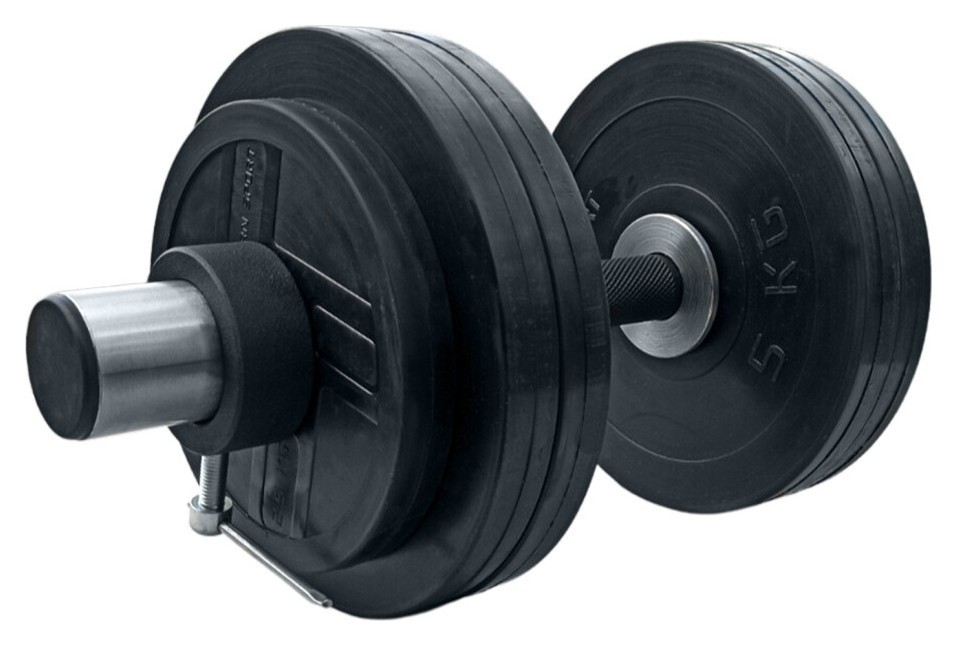 Гантелі гумові олімпійські RN-Sport на 31 кг, RNS_olimp_RNOD_31