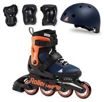 Ролики Rollerblade Cube 2024 midnight blue-warm orange