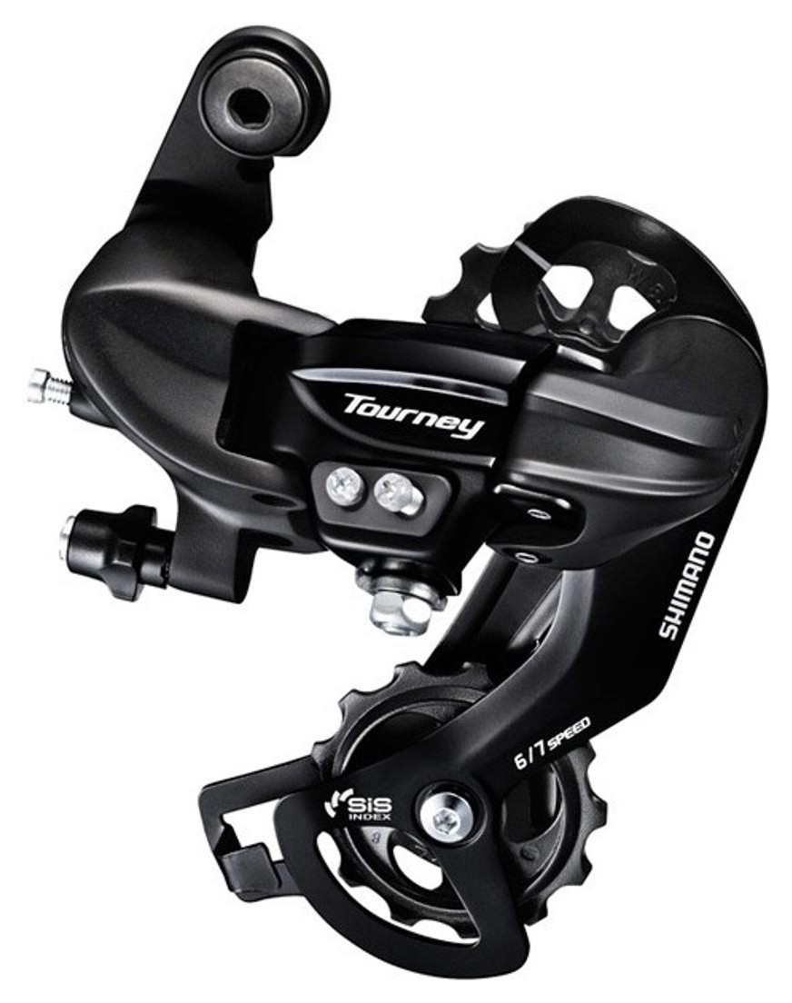 Переключатель задн. 7 индекс max-34T под болт SHIMANO TY-300 черный средняя кавычка, DERB-046-1