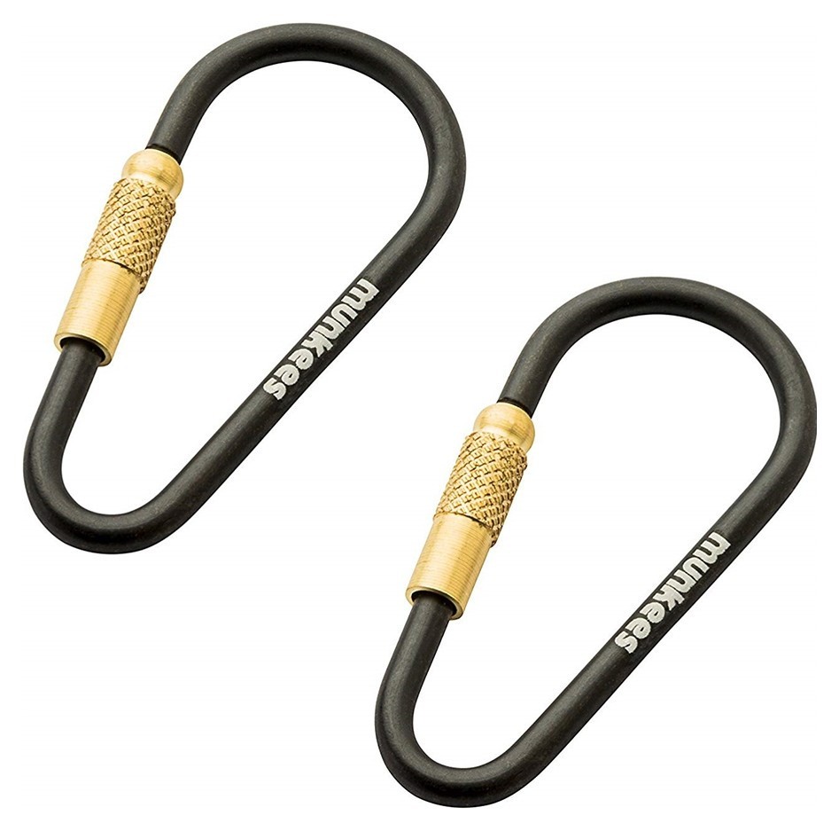 Munkees 3201 карабіни Mini Link 3 мм x 48 мм 2-Pack black, 3201-BK