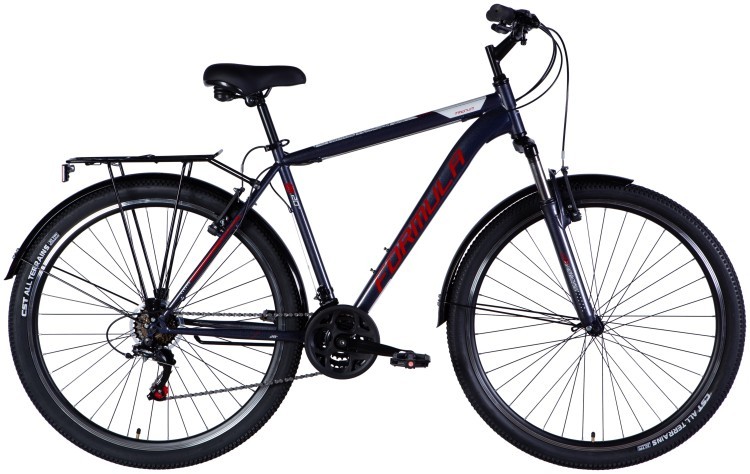 Велосипед ST 28" Formula MAGNUM DD FR рама-20,5" темно-сріблястий з червоним 2025, OPS-FR-28-039