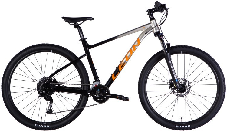 Велосипед AL 27,5" Leon XC 80 HDD рама-18" срiблястий з чорним 2025, OPS-LN-27,5-067