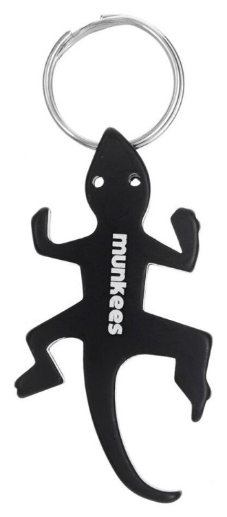 Munkees 3411 брелок-открывашка Lizard black, 3411-BK