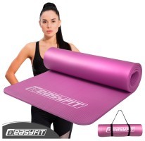 Коврик для фитнеса и йоги EasyFit NBR 10 мм Розовый