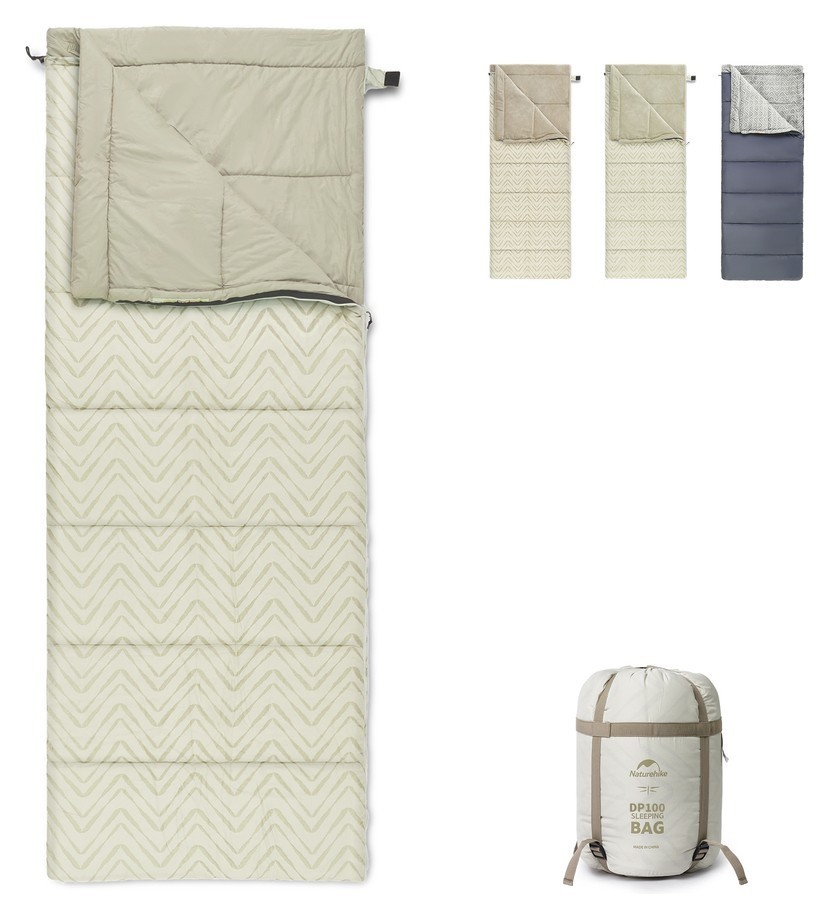 Спальний мішок Naturehike DP100 CNK2300SD012, бежевий, FNR_6976023923562