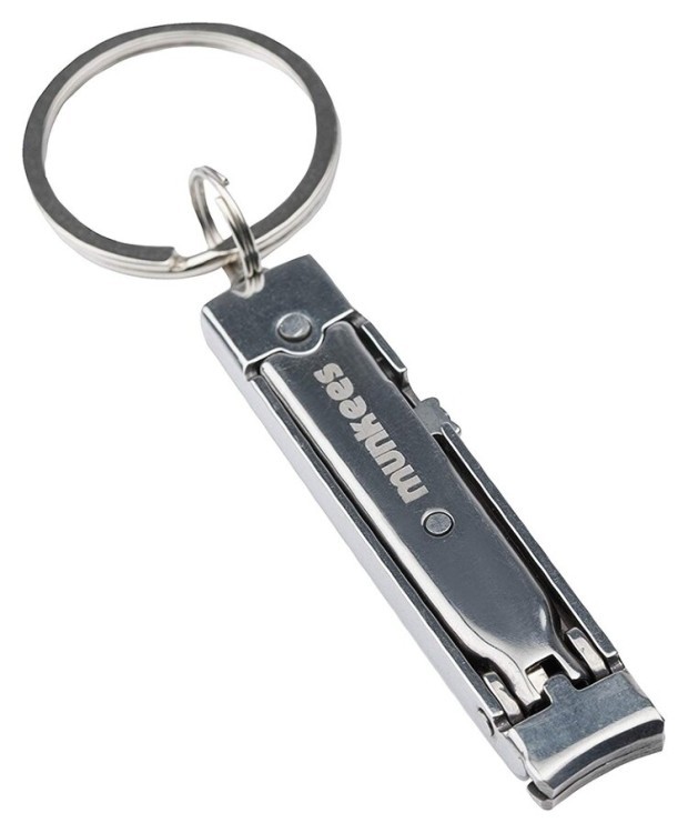 Munkees 2500 брелок-кусачки Ultra-thin Nail Clipper steel, 2500-ST