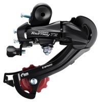 Переключатель задн. 7 индекс max-28T под болт SHIMANO RD-TZ500 черный средняя лапка