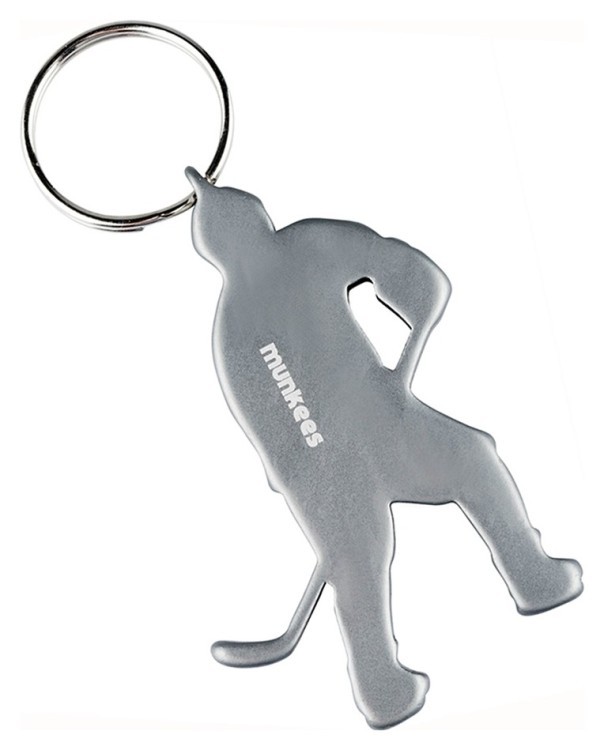 Munkees 3497 брелок-открывашка Icehockey Player grey, 3497-GY