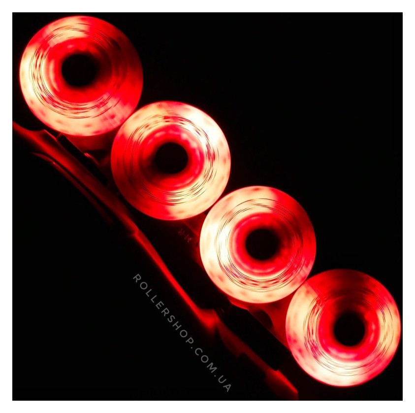 Сяючо-іскрісті колеса Flying Eagle Lazerwheelz-Sparkle 80 мм/88A 4 шт червоні, ROL_4255