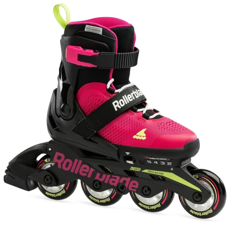 Ролики дитячі Rollerblade Microblade Pink Light Green 2024, 07221900-8G9-36.5-40