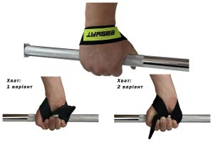 Лямки атлетичні EasyFit Delta Long для станової тяги чорні