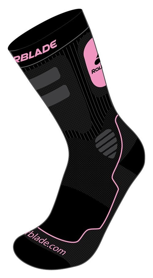 Шкарпетки для ролика женские Rollerblade HIGH PERFORMANCE W SOCKS L Nero/fuchsia (06A56100 9E3), RCH_19120